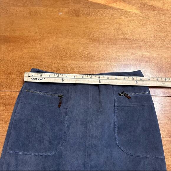 J McLaughlin Women's US 2 Pencil Skirt Soft Suede Mini Office Preppy Workwear - Picture 8 of 12